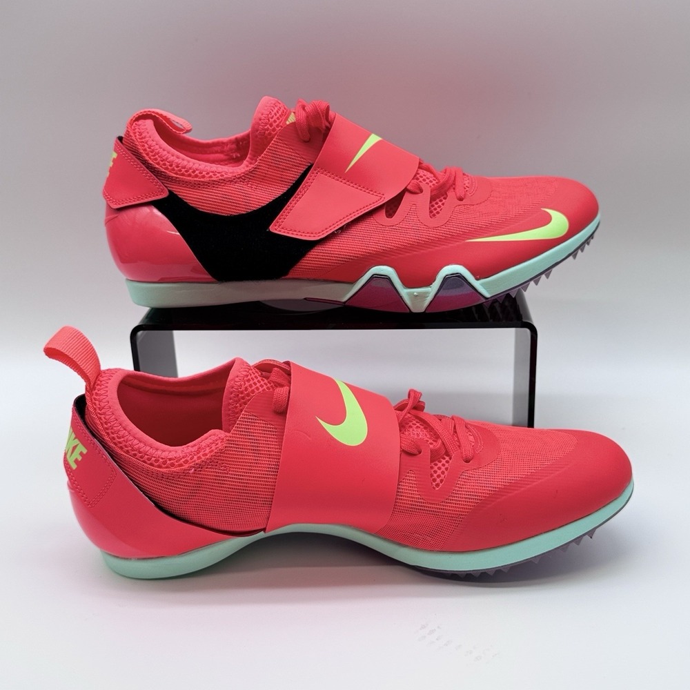 Size‎ 9.5M- Nike Zoom Pole Vault Elite, Bright Crimson/ Coral Lime Blast